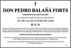 Pedro Balañá Forts